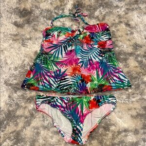 Catalina Tropical Print Bikini Set - Multicolor
